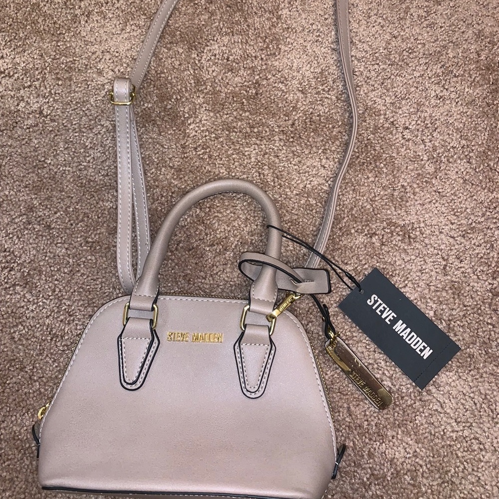 Taupe Steve Madden Mini Crossbody